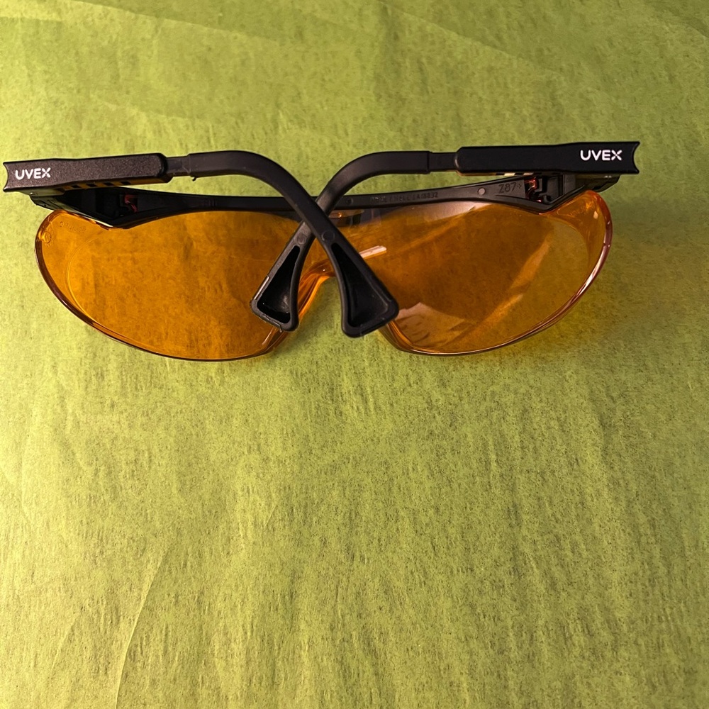 Uvex Black and Orange Men's Glasses